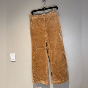 Ann Taylor High-Rise Wide Leg Corduroy Pants - Camel Tan - Size 2